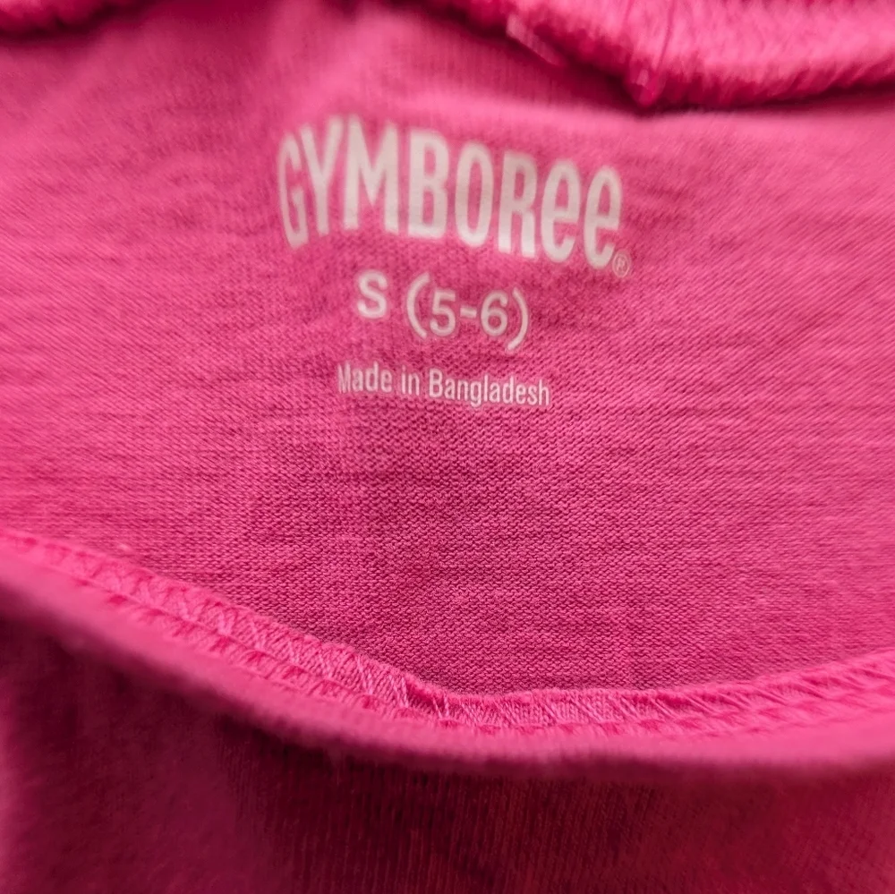 Gymboree Girls Pink Long-Sleeve Tee with Colorful 